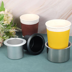 uxcell drop-in cup holder on boat table for convenient use