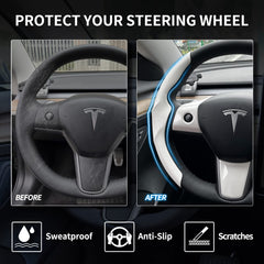 Uxcer cover offers secure, non slip grip for daily Tesla Model 3/Y drives