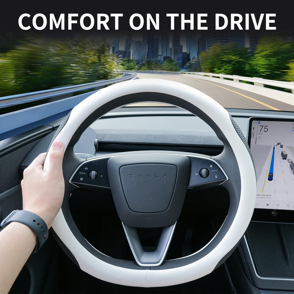 Uxcer protective steering cover shields against sun damage and interior wear while elevating style.