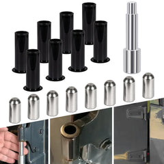 V-SEK door pin guides assembly for precise hinge alignment and smoother door action.