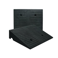 Vacallity 3.9-in Rise 2-Pack ramps, side view for smooth curb crossings.