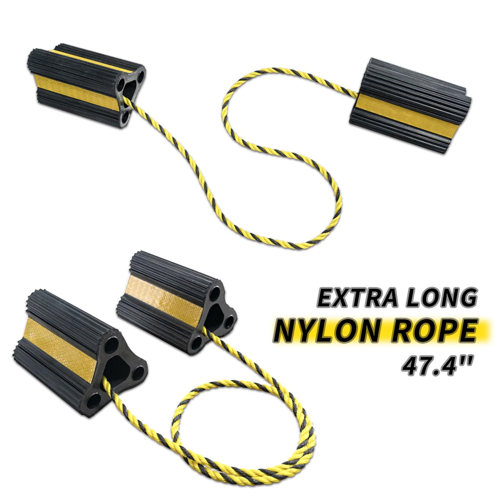 Vacallity rubber chocks suited for multi-use applications including trucks and trailers