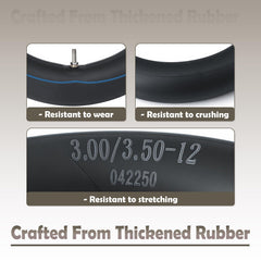 VAINELY rear inner tube for Yozma IN10 12x3 tire, thickened rubber boosts resilience.