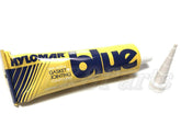 Valco Cincinnati Hylomar Blue gasket-marker-tube close-up shows non-hardening sealant for engines