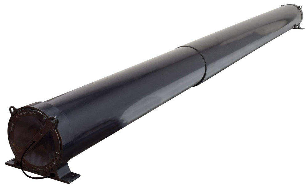 Valterra A04-5094BK hose carrier front view for secure RV storage