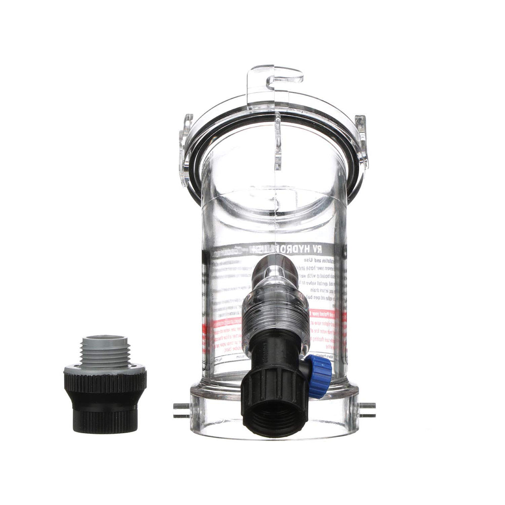 Leak-proof bayonet fittings ensure secure connections for RV waste lines.