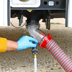 Easy installation promotes quick RV maintenance with a leak-proof system.