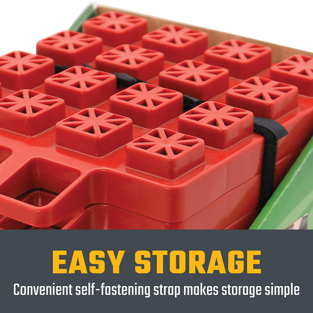 Valterra Stackers compact pads with eight-by-ten-by-one-and-a-half-inch size for storage