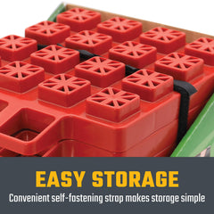 Valterra Stackers compact pads with eight-by-ten-by-one-and-a-half-inch size for storage