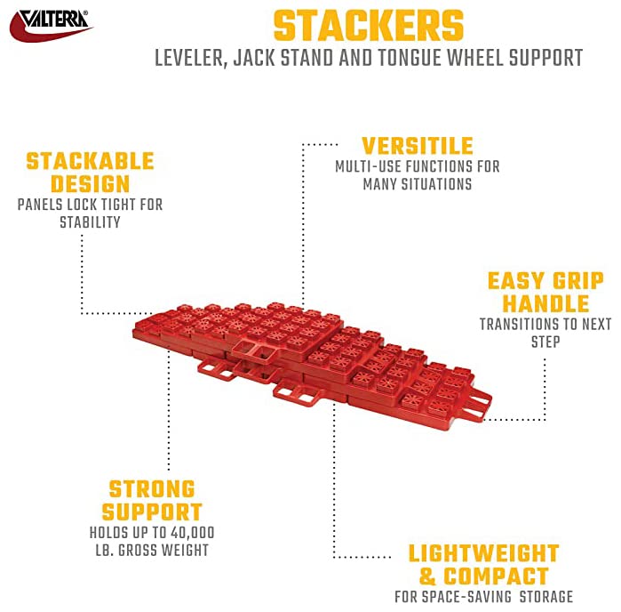 Valterra Stackers ramp transition handle enabling smooth pad-to-pad connection