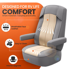 VALUN RV seat covers universal fit across campers, trailers, and vans