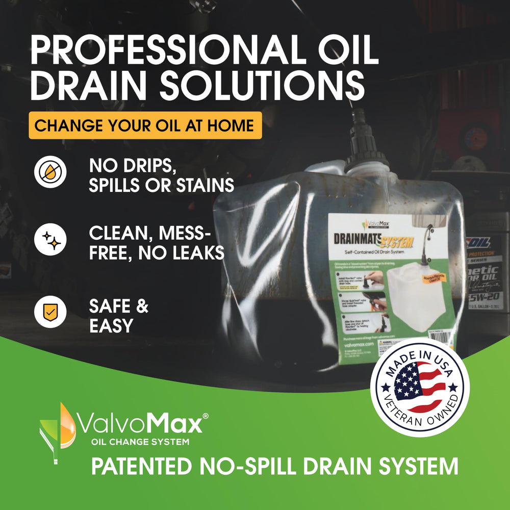 ValvoMax leak-proof cap ensures secure transport of used oil.