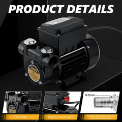 VALYHOOD 15gpm-diesel-pump-performance enables quick diesel and kerosene transfers.