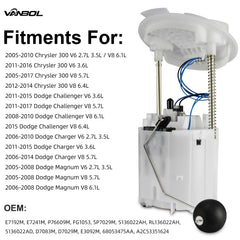 VANBOL fuel pump module closeup—premium materials for steady fuel pressure.
