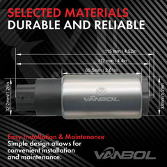 VANBOL universal fit compatibility chart helps compare options confidently