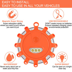 VANCLE USB-C beacon provides bright visibility up to one mile for roadside warnings.