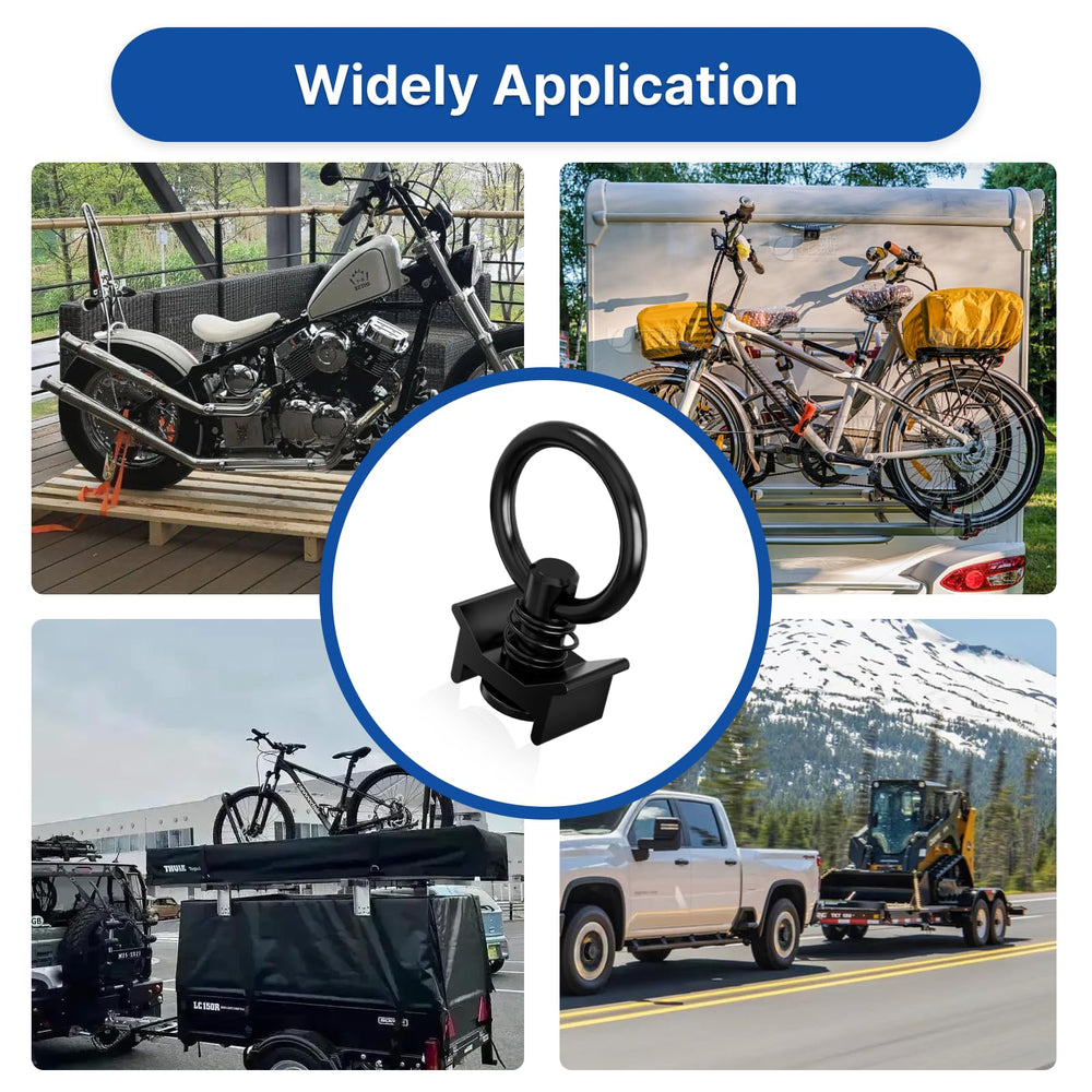 vandrabase 4000lb capacity cargo anchor for motorcycles and gear