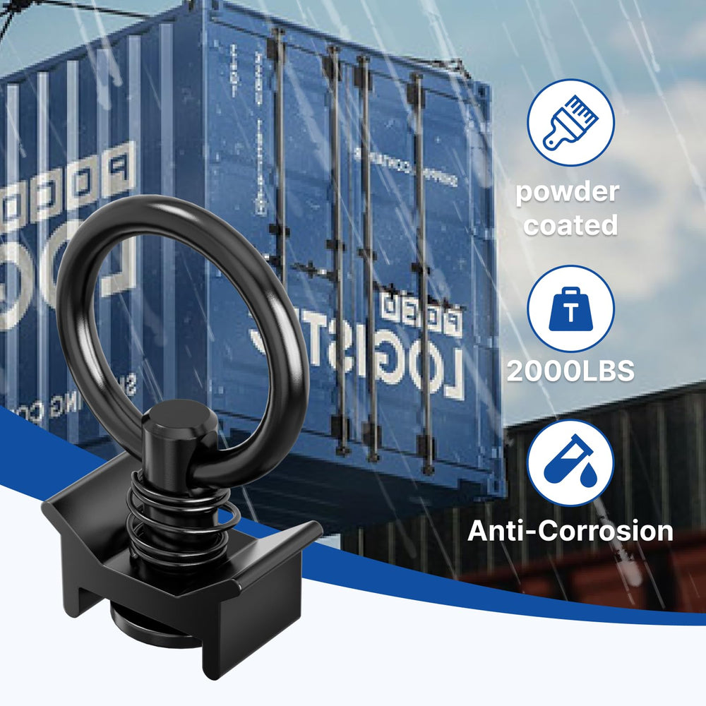 vandrabase single-stud L-track keeper enables quick, tool-free securement