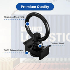 vandrabase trailer bed cargo control point supports secure tie-downs