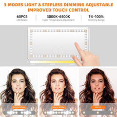 Vanexiss dimmable LED light modes adapt to morning or evening lighting.