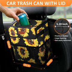 Vankor waterproof leakproof car trash can design protects interior from spills.