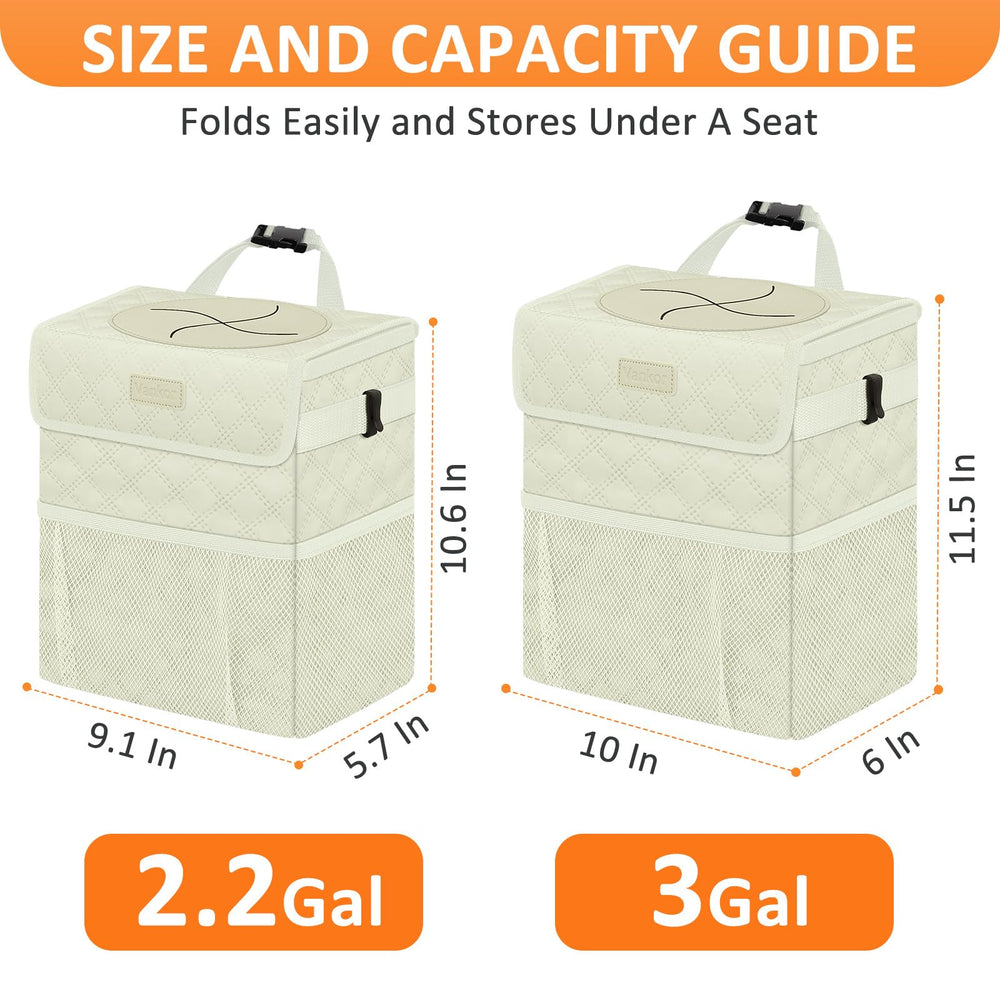 Vankor car trash can wide opening for easy litter disposal