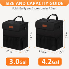 Vankor foldable car trash can saves space when not in use