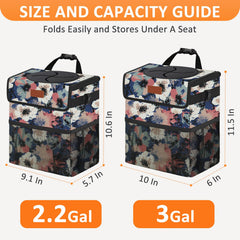 Vankor polyester trash can shows durable fabric for everyday road trips.