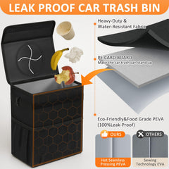 Vankor waterproof lining keeps contents dry in rain or spills