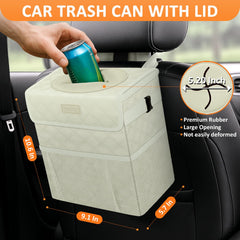 Vankor diamond pattern car trash can adds stylish organization