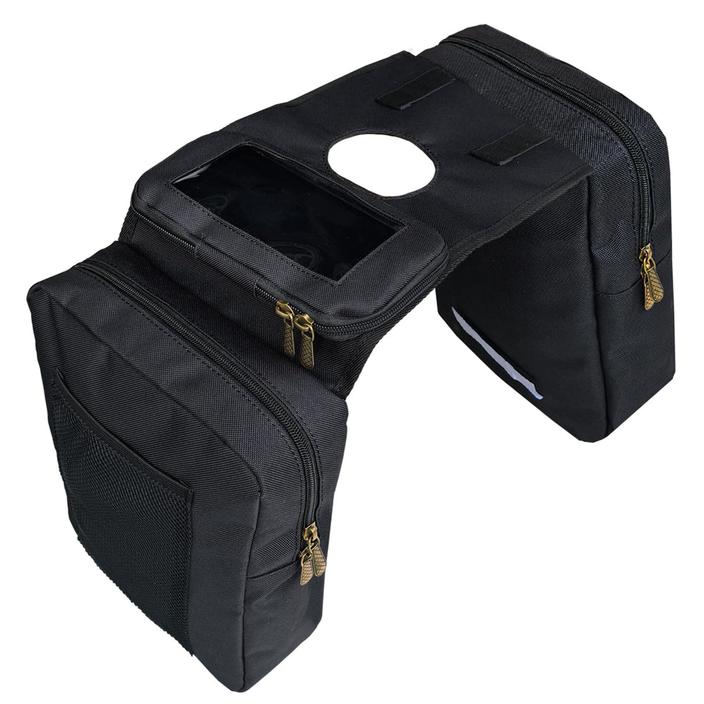 Vanlison ATV tank bag in waterproof material protects gear on rainy rides.