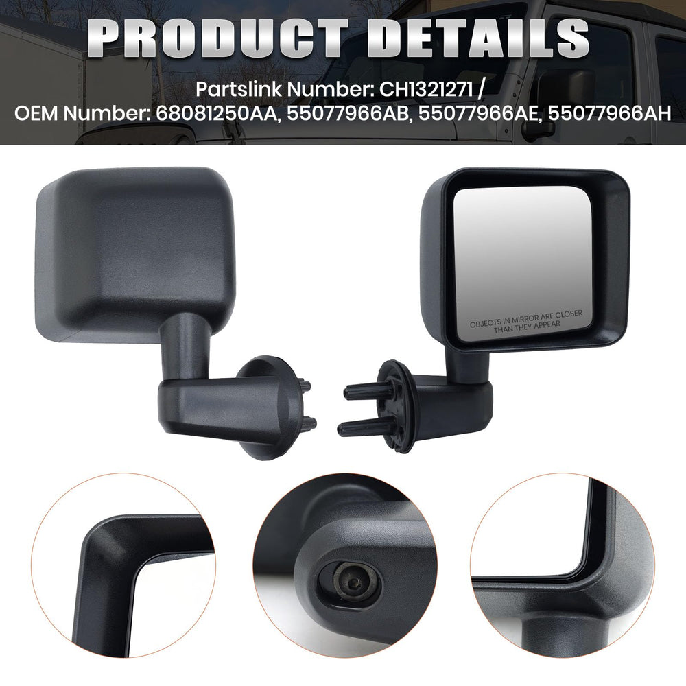 Vanology direct replacement mirror for Jeep Wrangler JK simplifies upgrades