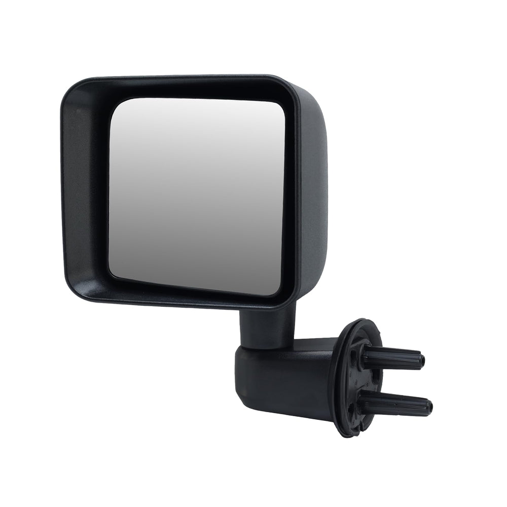 VANLOGY replacement mirror, packaging includes mounting hardware for Jeep Wrangler JK
