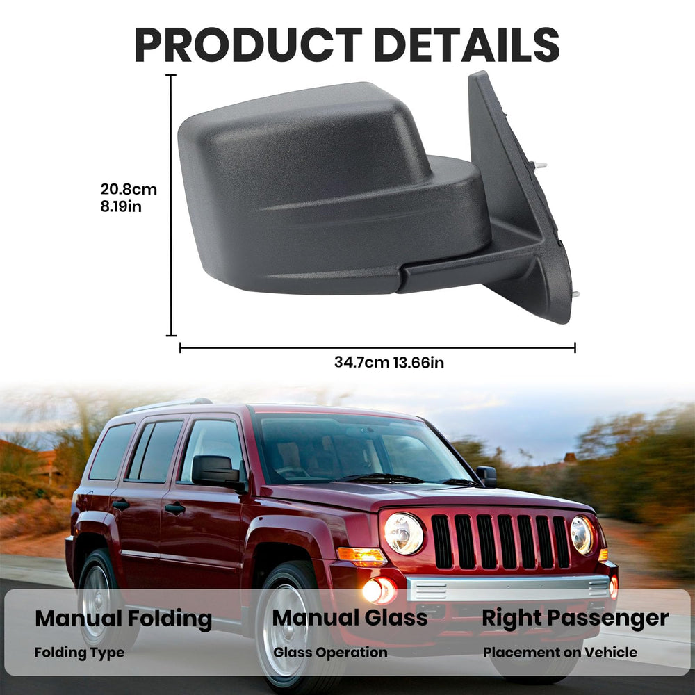 Vanology non-heated Patriot mirror ensures reliable performance in various weather