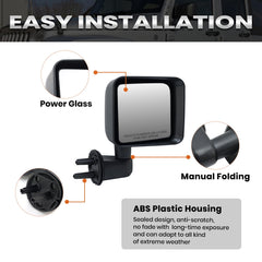Vanology non-heated right mirror helps clear visibility in cool weather