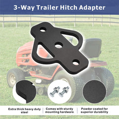 VANROUG garden tractor mounting with durable powder coated finish.