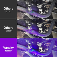 Vansky UV dye leak detection compatibility across dyes and vehicles