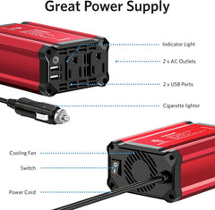 Vansoet inverter's intelligent cooling fan keeps temperature steady.