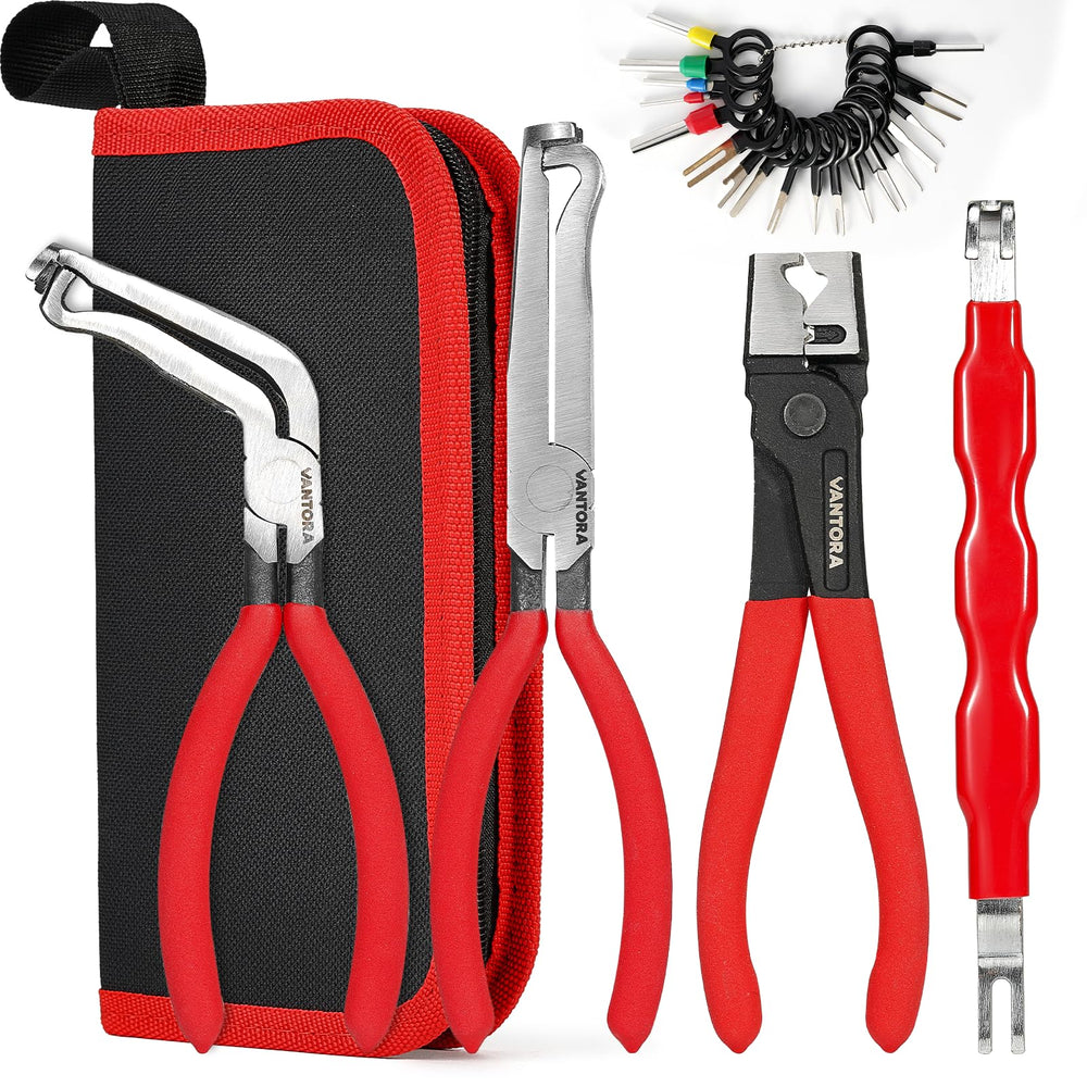 VANTORA 5-piece tool set with hose clamp pliers for comprehensive wiring tasks