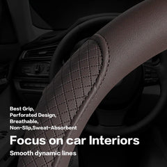 VARGTR five-color gift-ready steering wheel cover for personalization