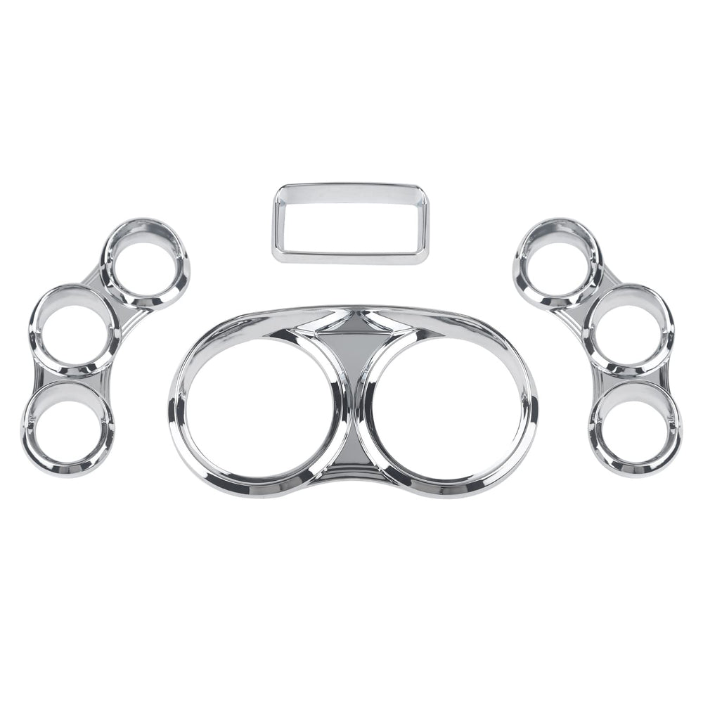 VASTAUTO Peterbilt center dash 3-gauge cover with visor left enhances fit and style
