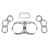 VASTAUTO Peterbilt center dash 3-gauge cover with visor left enhances fit and style
