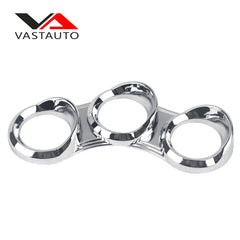 VASTAUTO Peterbilt center instrument cluster cover protects gauges with chrome finish