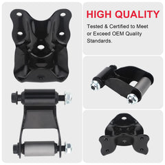 VASTAUTO rear shackle bracket kit on Mazda B2300 rear suspension
