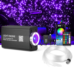 VASTFIRE Starlight Headliner kit on car dashboard for ambient mood lighting