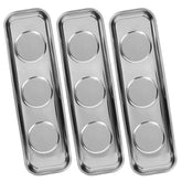 VASTOOLS magnetic parts tray 3pc set on a workbench keeps nuts within reach.