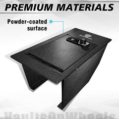 VaultsOnWheels anti theft pry proof design adds peace of mind during trips and parking.