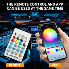 VAUNGIUG app control shows 16 million colors for mood settings.