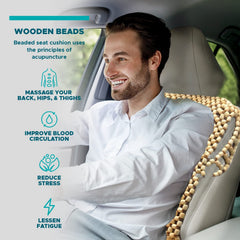 VaygWay beaded cushion ideal for long drives and travel.