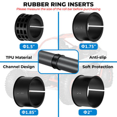 VAZESWIN roll cage clamp with anti-slip rubber inserts.